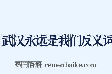 武汉永远是我们反义词是什么意思的图片